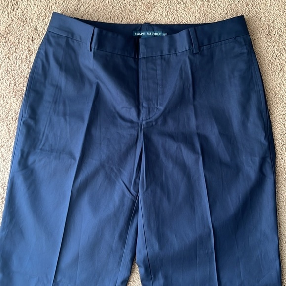 NWT Ralph Lauren US Open Tennis Navy Blue Wide/Straight Leg Trousers - Picture 3 of 8